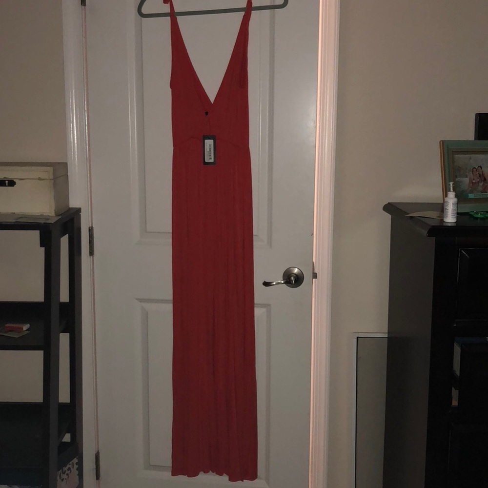 Red Clayton maxi dress